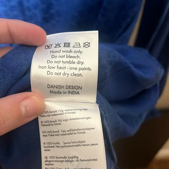 Cecilie Copenhagen Frida Dress in Blue Size Large - Picture 8 of 9